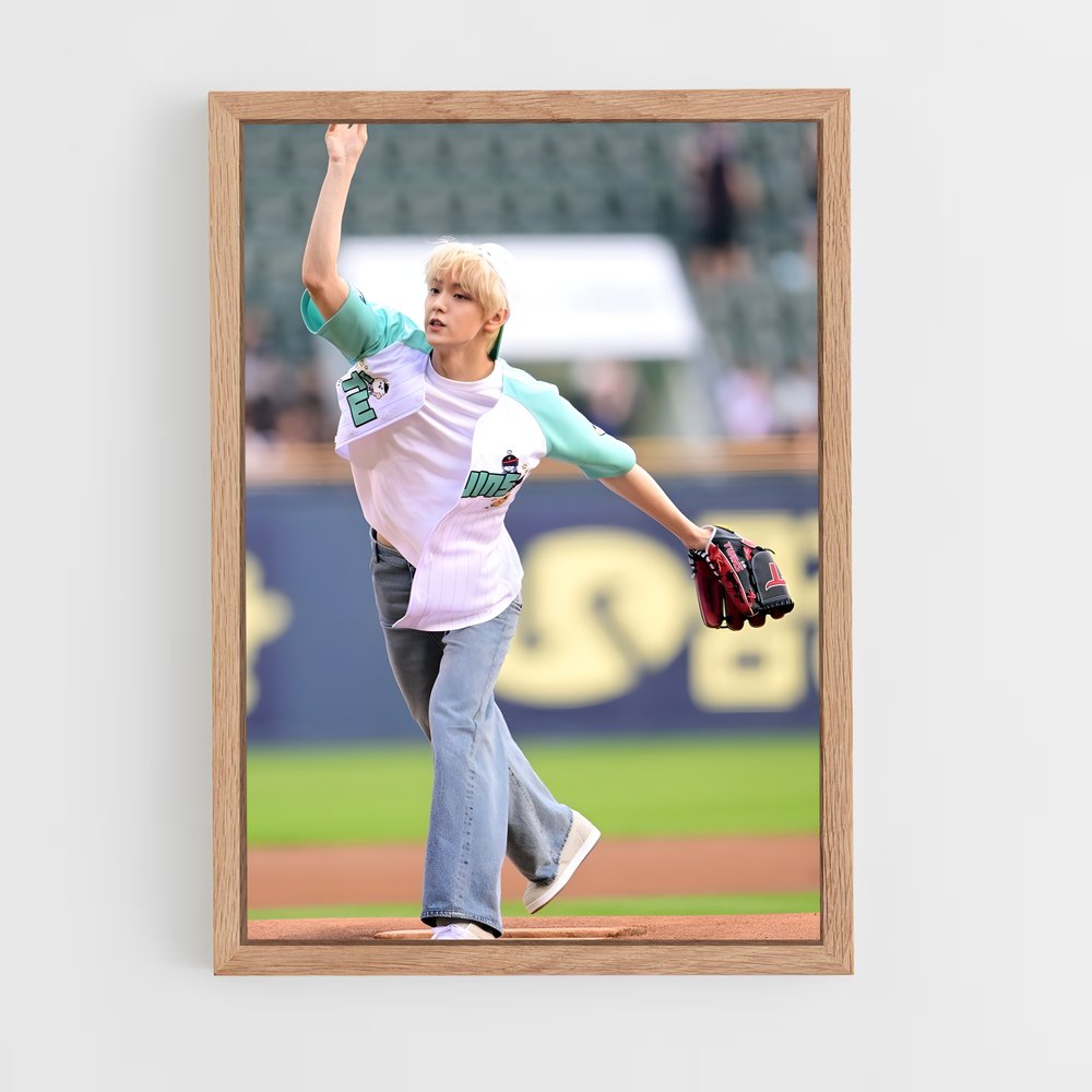 Poster Le Lancer du Jeune Champion – affiche Baseball (vue 4)
